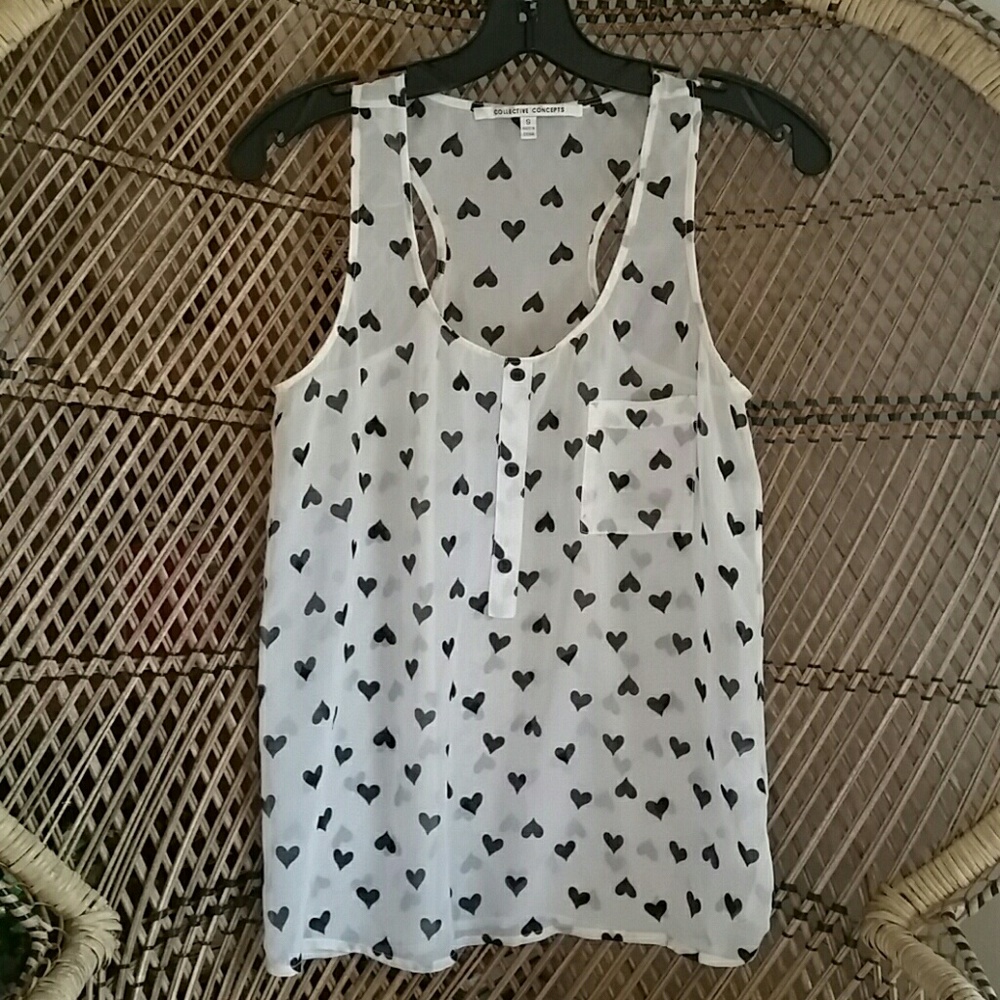 Collective Concepts Sheer tank top